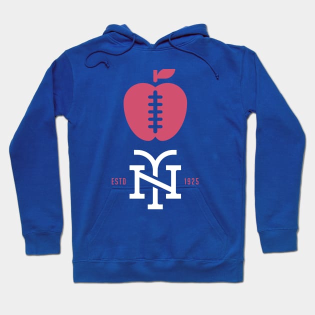 The Big Apple Football, NY Giants Super Bowl Run Hoodie by BooTeeQue